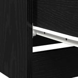 Bedside Cabinet 2 pcs Black Oak 40 x 65 x 65 cm Engineered Wood 862768