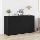 Sideboard Black Oak 120 x 36 x 69 cm Engineered Wood 3333865