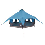 Family Tent Blue 10-Person 185T Polyester with PU Coating 42017392