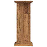 Plant Stand Old Wood 33x33x80 cm Engineered Wood 852976