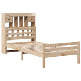 Bookcase Bed without Mattress 100x200cm Solid Wood Pine 3322259