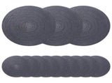 Jute Placemets 12 pcs Dark grey 30 cm 100% Tossa Jute 42012310