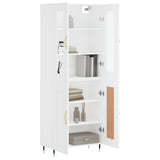 Highboard White 69,5x34x180 cm Engineered Wood 3198321