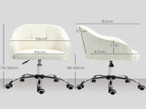 46-56 cm Teddy Fleece Office Chair - Cream T3398P377440