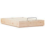 Ottoman Bed Frame with Storage Natural 140 x 200 cm 3418750