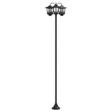 3-Head Lamp Post Black 16 x 16 x 187 cm Aluminum and ABS 42042695