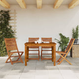 Folding Garden Chairs 4 pcs Solid Wood Acacia 367697