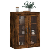 Wall Mounted Cabinet Smoked Oak 69.5x34x90 cm Engineered Wood 834991