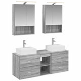 Bathroom Furniture Set 5 pcs Grey Sonoma 3406804