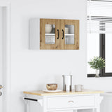 Wall Glass Cabinet LUCCA Artisan Oak 60 x 31 x 40 cm 884983