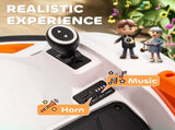 360&deg Rotation Kids Bumper Car, 12V Waltzer Car with Remote Control, Dual Joysticks, Music Lights, T3398P348435