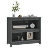 Book Cabinet Grey 80x35x68 cm Solid Wood Pine 821676