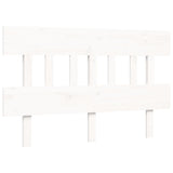 Senior Bed without Mattress White 140x190 cm Solid Wood 3195397