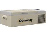 16L Portable Car Fridge, -20&degC to 10&degC Adjustable Temperature - Khaki/Grey T3398P349489