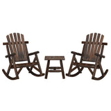 3 Piece Garden Lounge Set Solid Wood Spruce 3185524