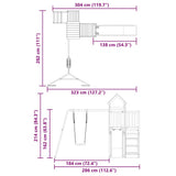 Outdoor Playset Impregnated Wood Pine 3155842