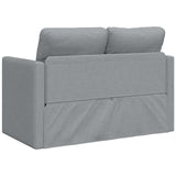 Folding Sofa Bed Light Grey 112 x 60 x 55 cm Fabric 42030482