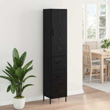Highboard Black Oak 34.5 x 34 x 180 cm Engineered Wood 3416158