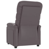 Recliner Chair Grey Faux Leather 342689