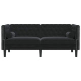 Sofa Black 174 x 74.5 x 70.5 cm Velvet 42013021