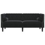 Sofa Black 174 x 74.5 x 70.5 cm Velvet 42013021