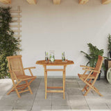 Garden Dining Set 3 pcs Brown Solid teak wood 3385965