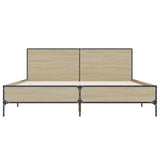Bed Frame without Mattress Sonoma Oak 120x200 cm 3279993