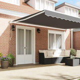 Retractable Awning White 500 x 300 cm Aluminium 362025