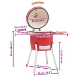 Kamado Barbecue Grill Smoker Ceramic 81 cm 316096