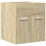 2 Piece Bathroom Furniture Set Sonoma Oak Engineered Wood 856367