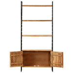 ZNTS 4-Tier Bookcase 80x30x180 cm Solid Acacia Wood 284420
