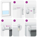 Roller Blind Blackout 160 x 230 cm Grey 240180
