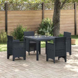 Garden Dining Set 5 pcs Anthracite Polypropylene 3378535