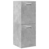 4 Piece Bathroom Furniture Set Concrete Grey Engineered Wood 3324884