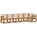 Outdoor Sofa Set 6 pcs Natural Solid Acacia Wood 3385255