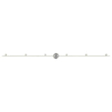 Ceiling Spotlight Nickel 176.5 x 9.5 x 14 cm Steel 4108211