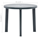 Garden Table Green 89 cm Plastic 48806