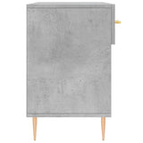 Shoe Bench Concrete Grey 102x35x55 cm Engineered Wood 829728