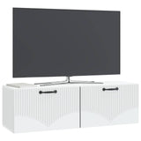 Wall-Mounted TV Cabinet White 98 x 31 x 30 cm Engineered Wood 899065