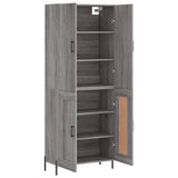Highboard Grey Sonoma 69,5x34x180 cm Engineered Wood 3195801