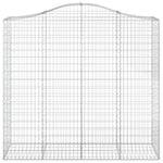 Arched Gabion Basket 200x50x180/200 cm Galvanised Iron 153399