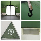 Dome Tent 4-Person with Roof Green 505 x 450 x 248 cm 42004020