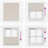 Plisse Blind 110x125cm Creme 240646