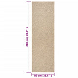 ZNTS Rug ZIZUR 80x200 cm Jute Look Indoor and Outdoor 4006159