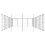 Outdoor Dog Kennel Galvanised Steel 53,24 m 3082322