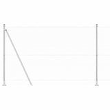 Hexagonal Fence with Concrete Base 50 x 1.4 m Galvanised Steel 3353844