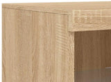 Sideboards with LED Lights 3 pcs Sonoma Oak Engineered Wood 3209137