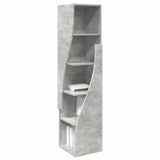 Corner Cabinet 32x32x140cm Engineered Wood Concrete Grey 889878