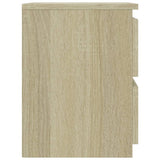 Bedside Cabinets 2 pcs Sonoma Oak 30x30x40 cm Engineered Wood 800520
