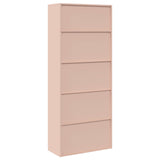 Storage Cabinet 2 pcs Pink 90 x 40 x 220 cm Steel Lockable 3438658